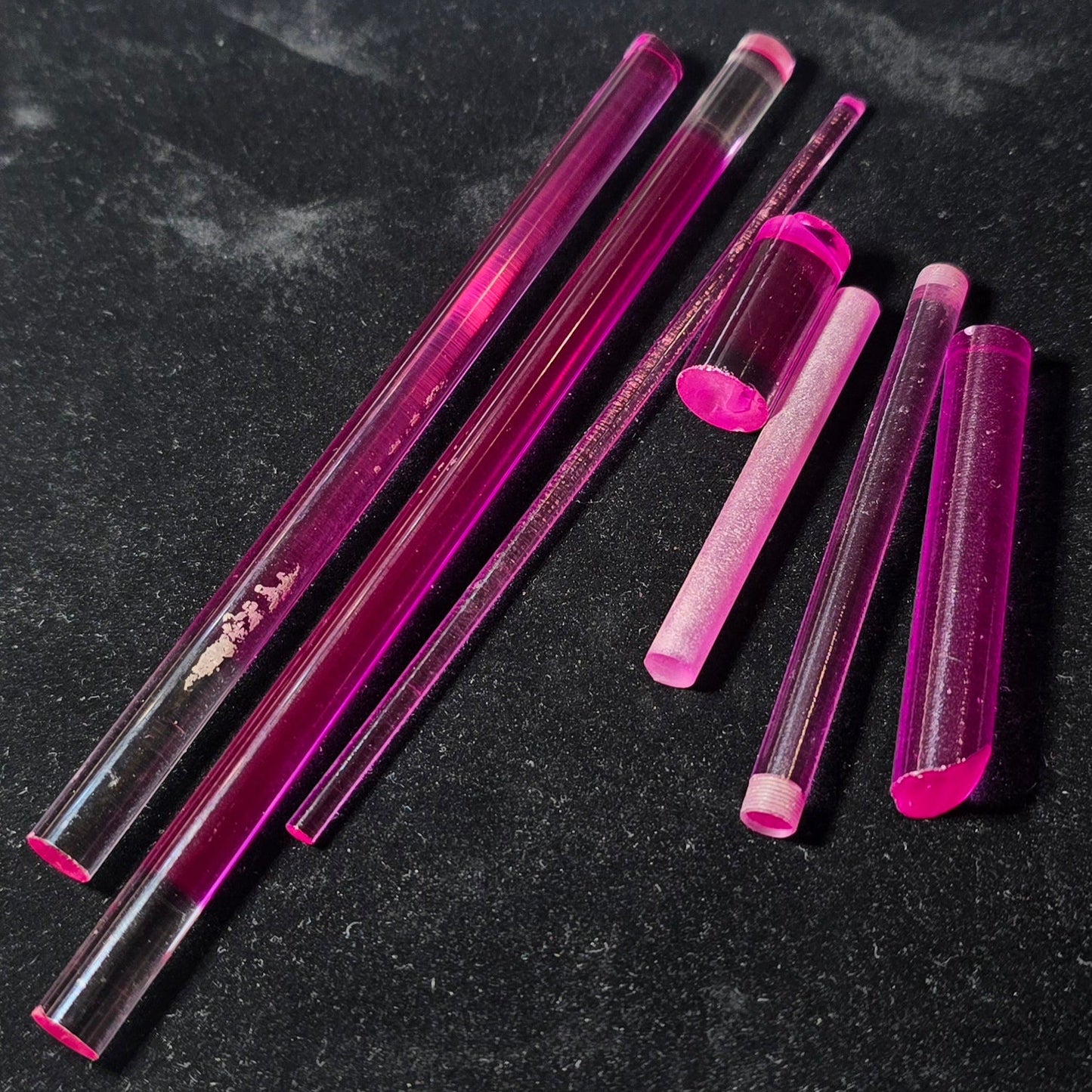 Ruby Laser Rods, Vintage Soviet Laser Crystals