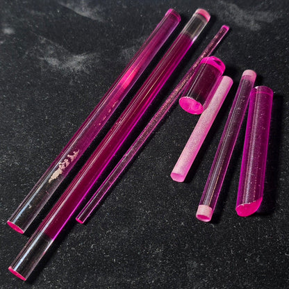 Ruby Laser Rods, Vintage Soviet Laser Crystals