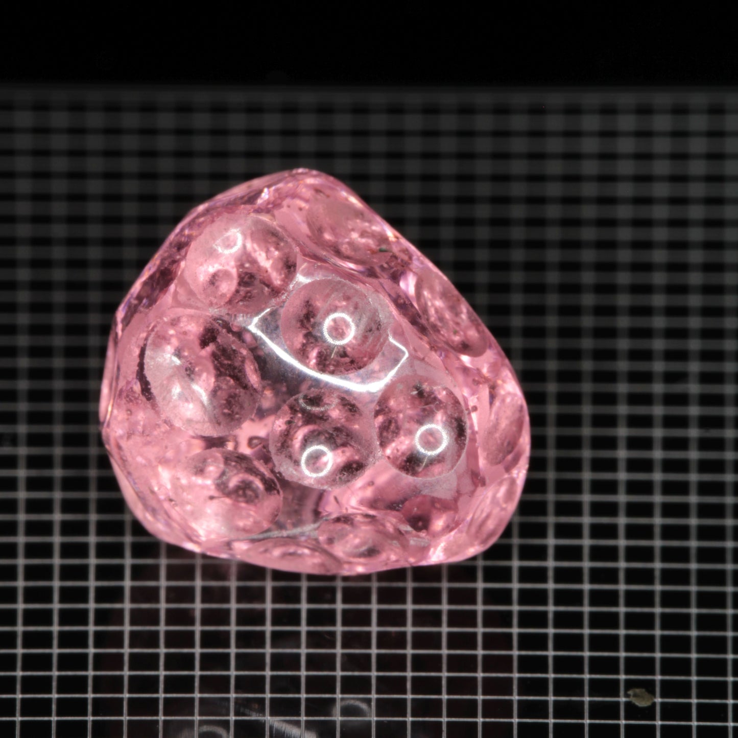 Strawberry Carved Laser Sapphire, Titanium Strawberry Sapphire