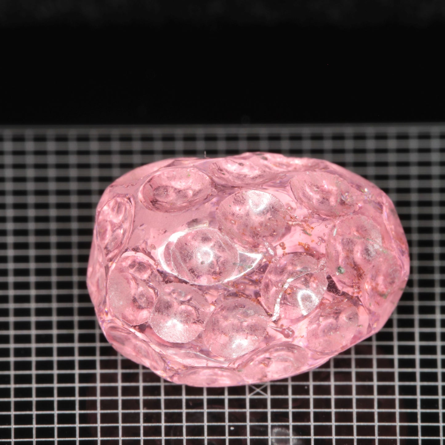 Strawberry Carved Laser Sapphire, Titanium Strawberry Sapphire