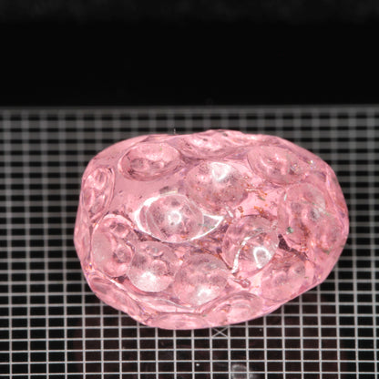 Strawberry Carved Laser Sapphire, Titanium Strawberry Sapphire