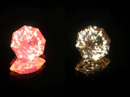 Samarium YAG, Orange Glow Lab Garnet