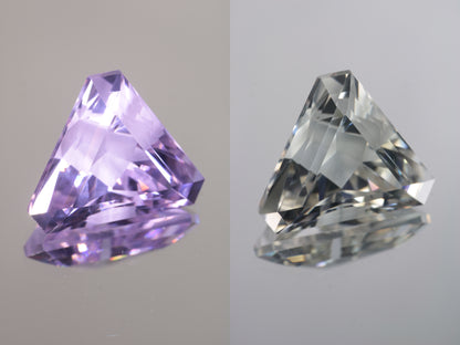 Lab Perovskite Cut Gems, Pink to Orange Red Laser YAP