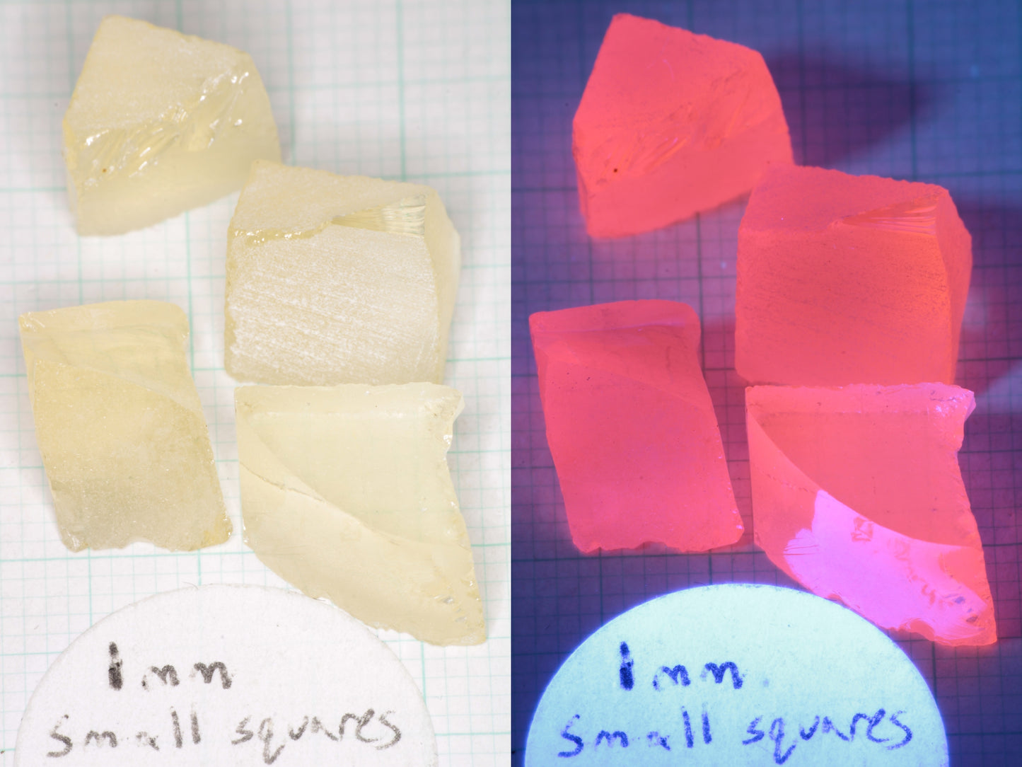 Samarium YAG Orange Glow Garnet, Experimental Crystal