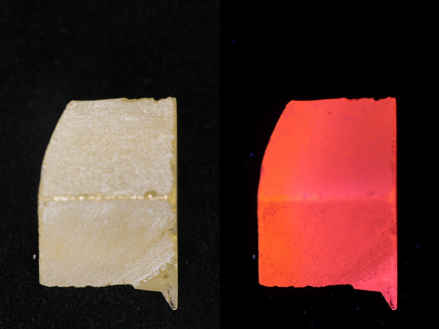 Samarium YAG Orange Glow Garnet, Experimental Crystal