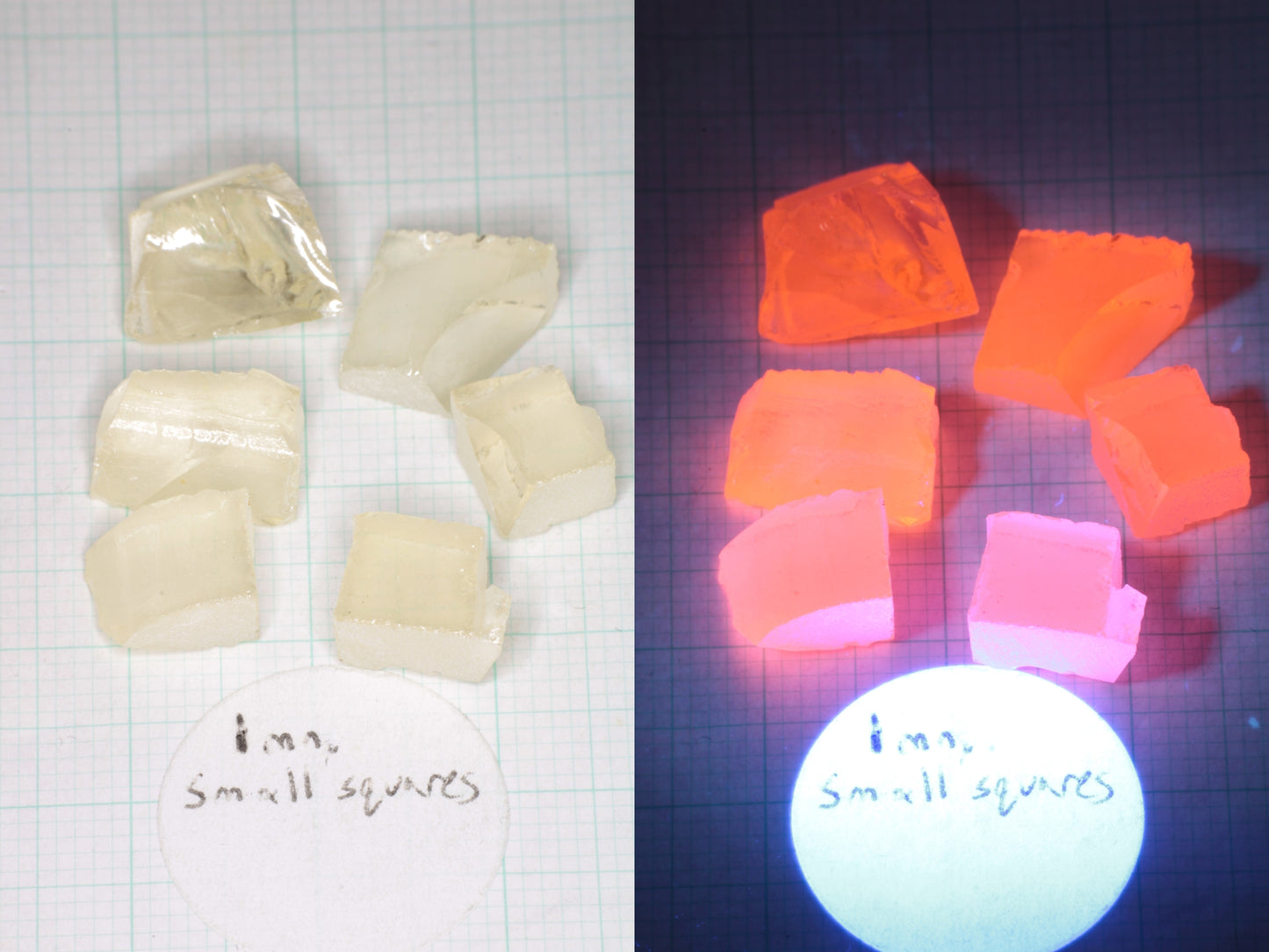 Samarium YAG Orange Glow Garnet, Experimental Crystal