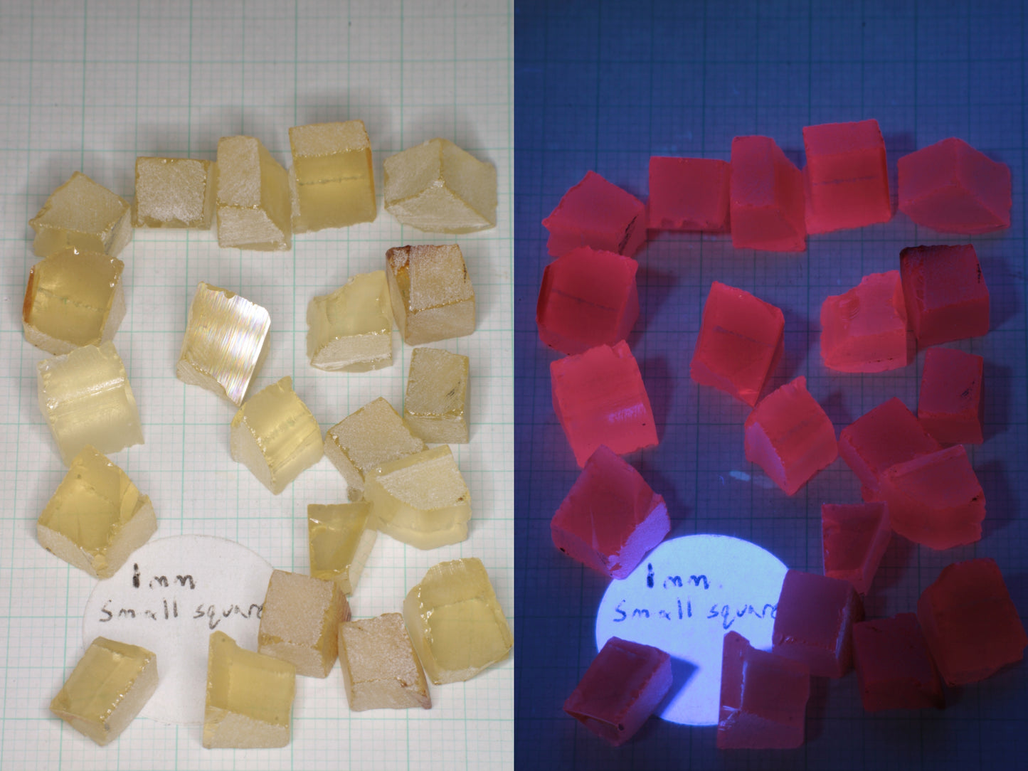 Samarium YAG Orange Glow Garnet, Experimental Crystal