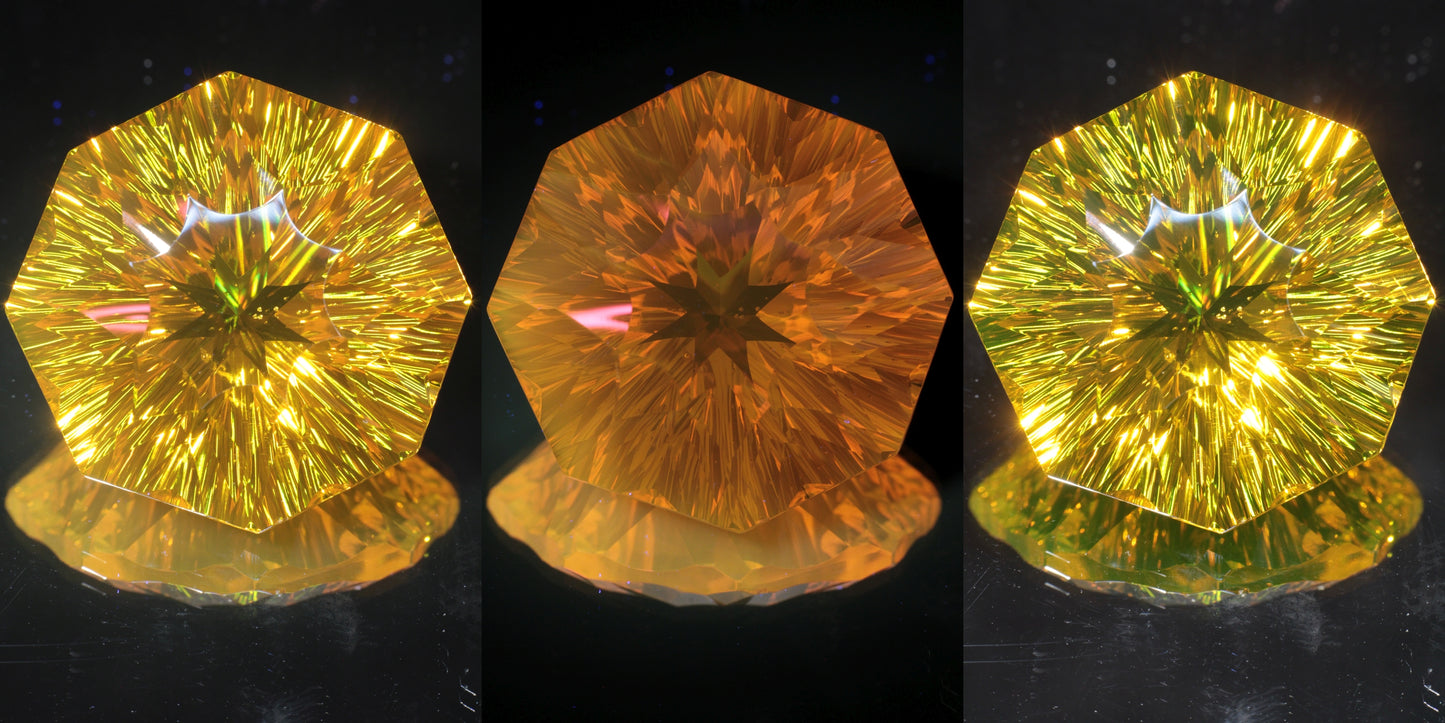 Giant Fantasy Cut Laser Garnets