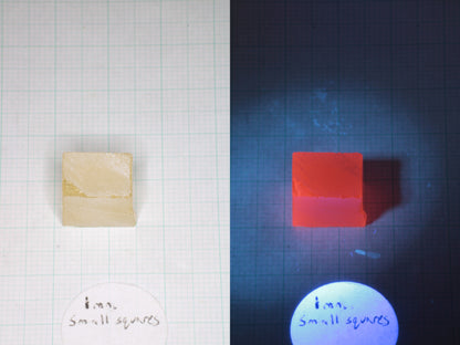 Samarium YAG Orange Glow Garnet, Experimental Crystal