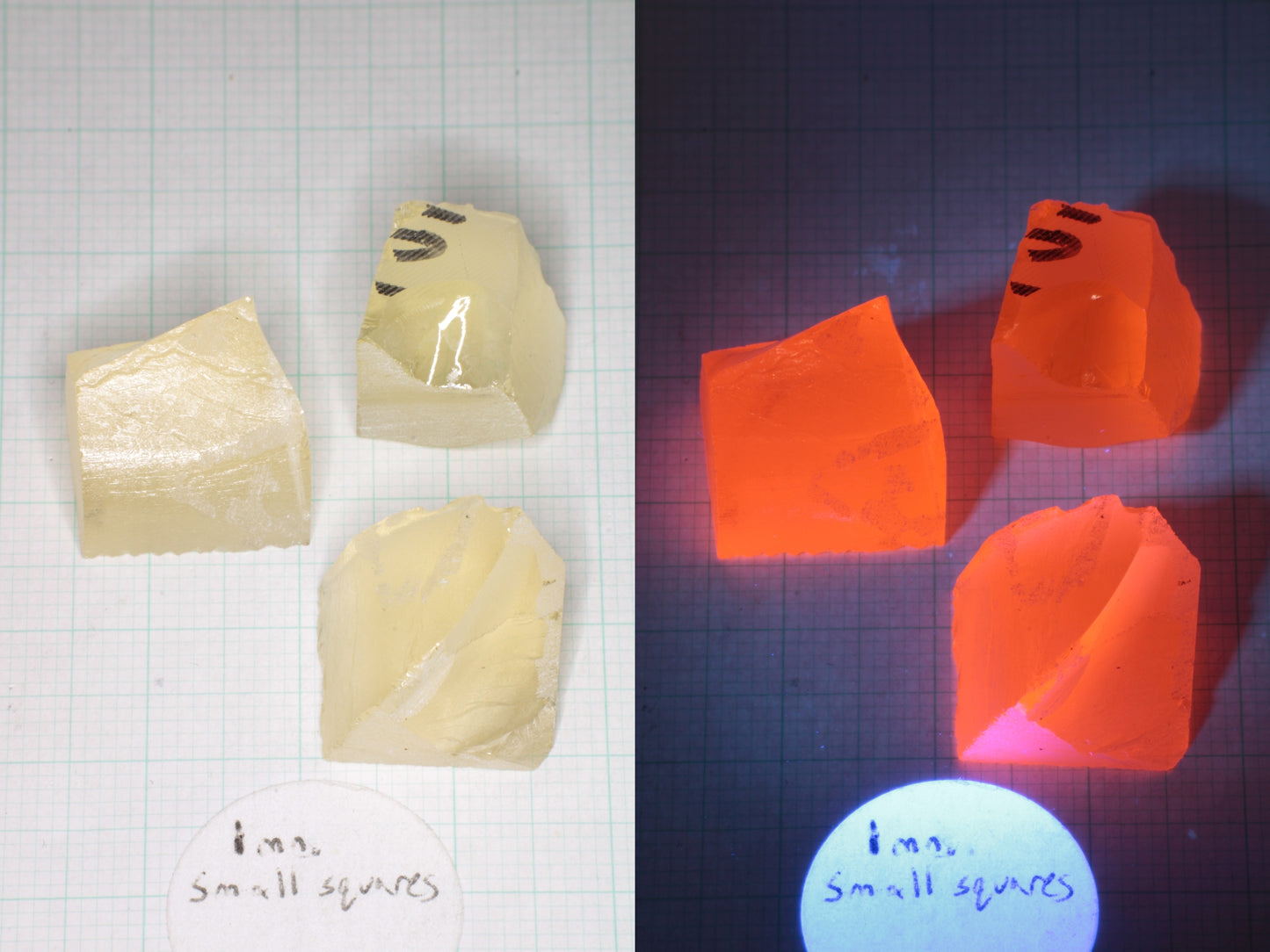 Samarium YAG Orange Glow Garnet, Experimental Crystal