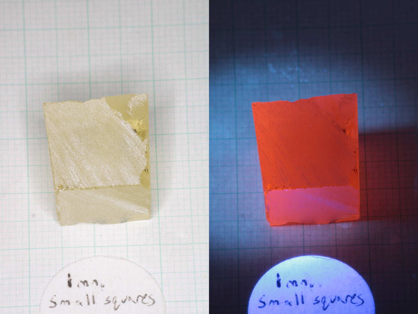 Samarium YAG Orange Glow Garnet, Experimental Crystal