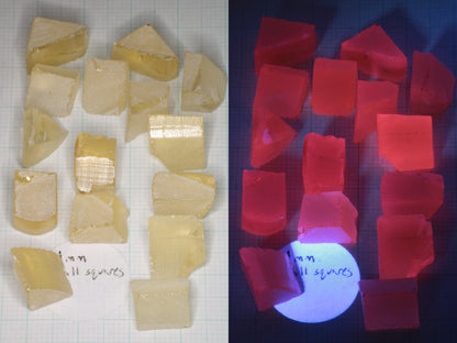 Samarium YAG Orange Glow Garnet, Experimental Crystal