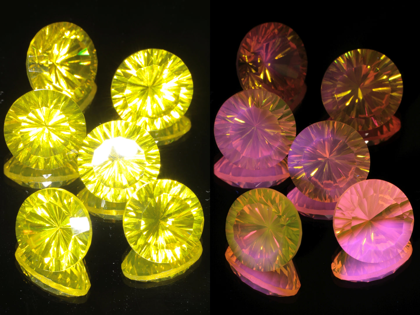 Calibrated Fantasy Cut Laser Garnets