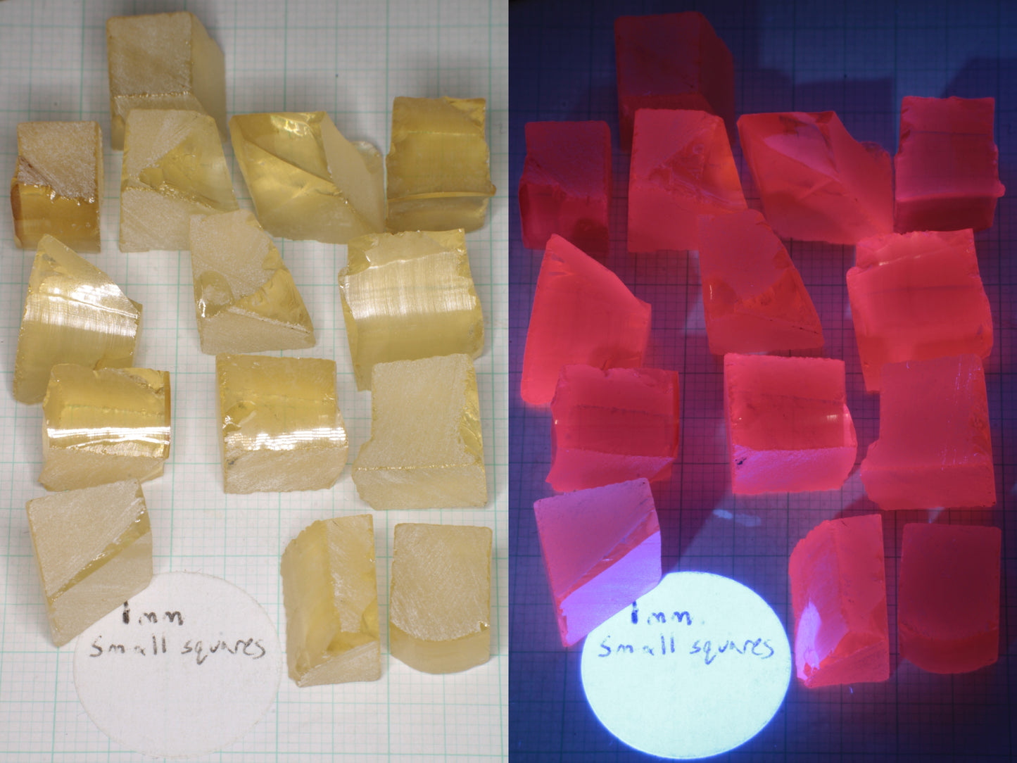 Samarium YAG Orange Glow Garnet, Experimental Crystal