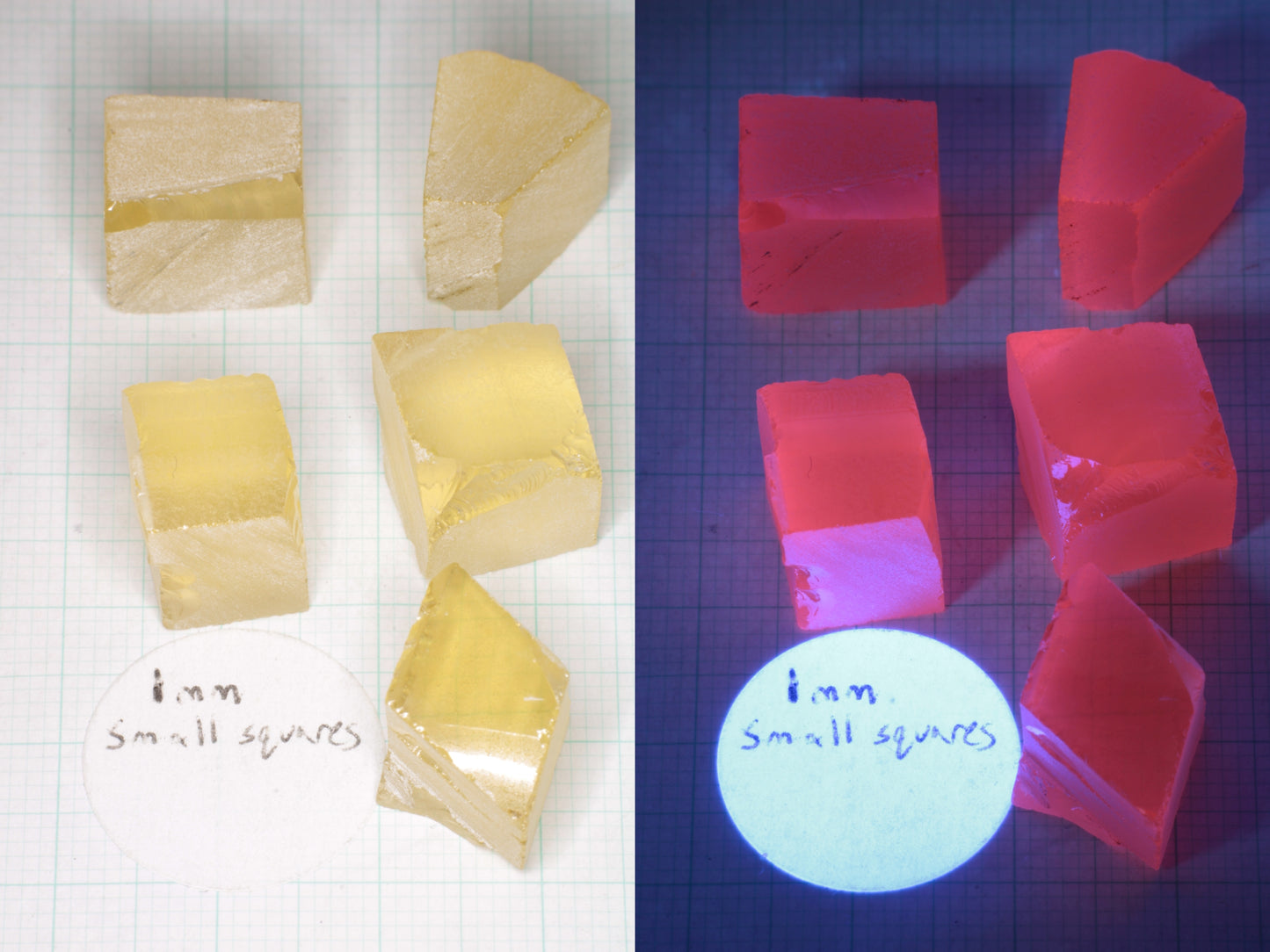 Samarium YAG Orange Glow Garnet, Experimental Crystal