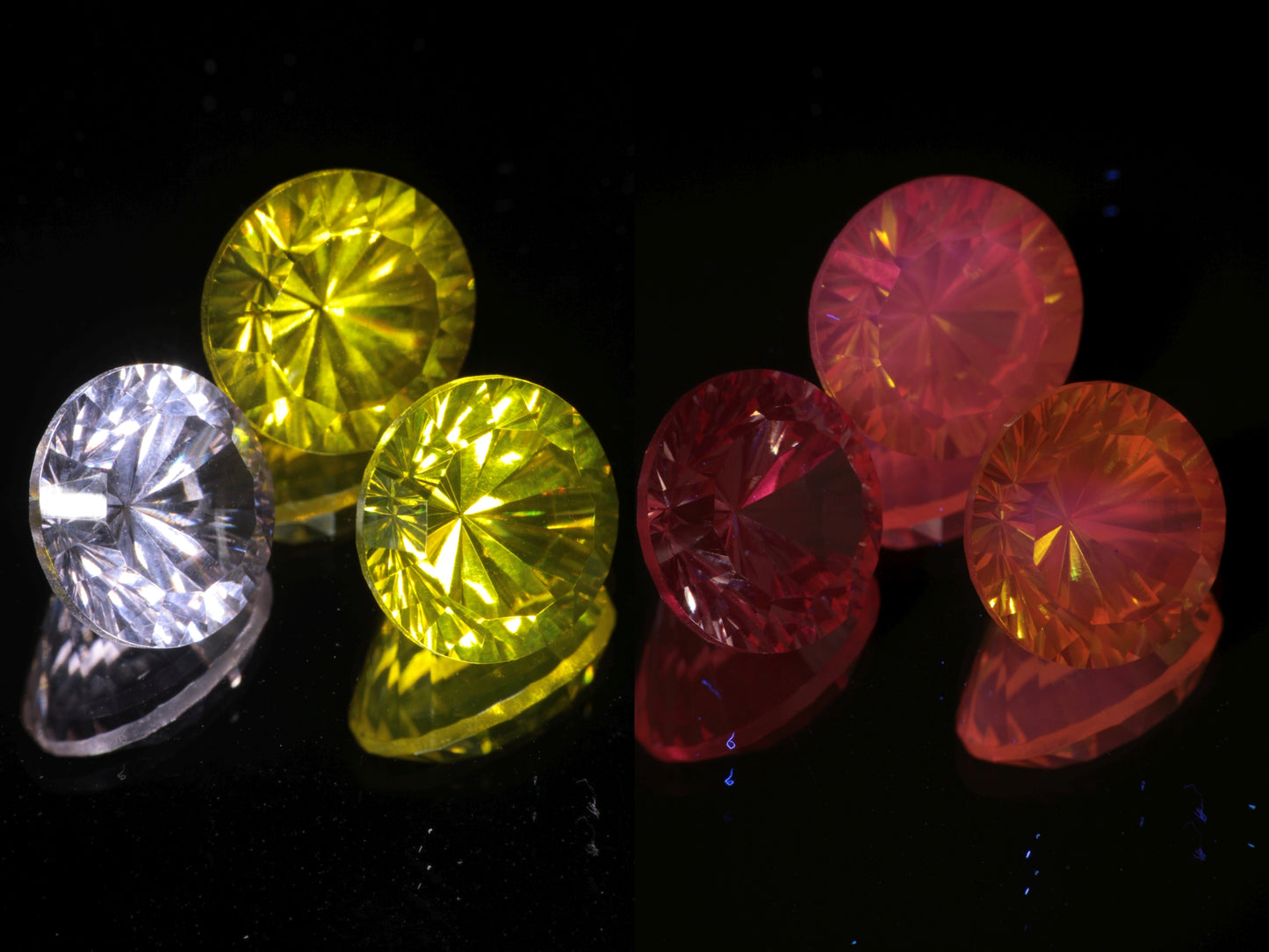 Calibrated Fantasy Cut Laser Garnets