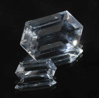 Rupee Cut Lab Fluorite Gems, Color Change Hyperfluorescent