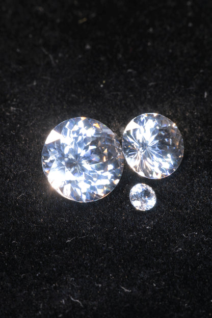 LYSO Faceted Loose Gems Blue Fluorescent Scintillator