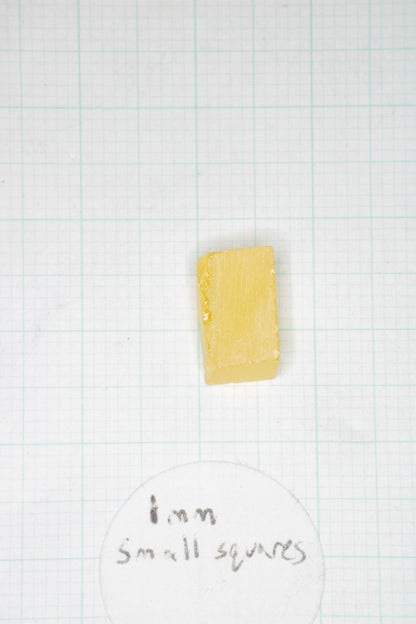 Orange Lithium Tantalate Facet Rough, Lab Created Gem of Science