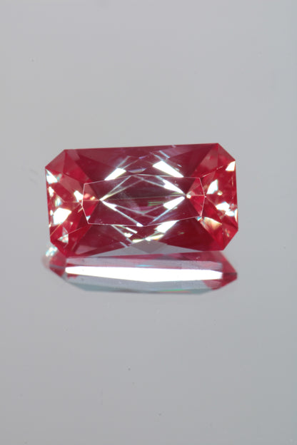 Laser Alexandrite Faceted Stones Lab Created, Red Glow Alexandrite