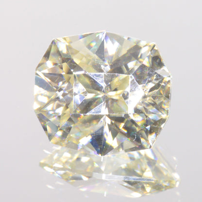 Near-Colorless Moissanite, Light Gold Moissanite Gems