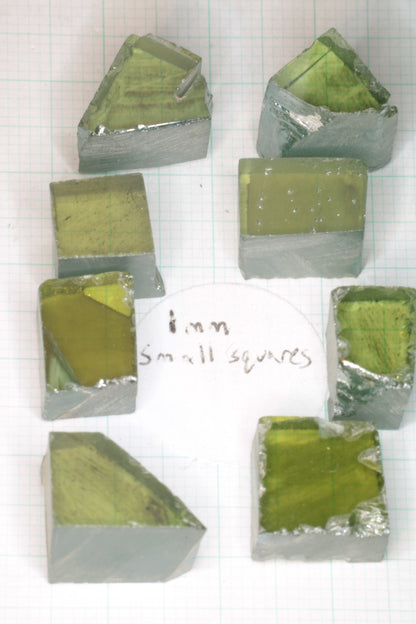 Dichroic Blue Yellow Moissanite Facet Rough