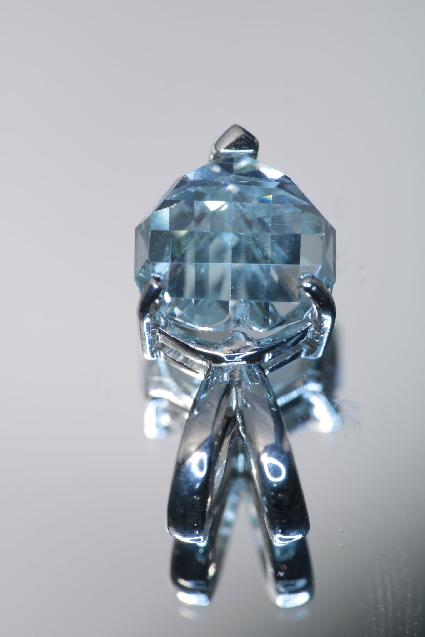 RetroHeart™ Pendants in Sterling Silver, Pixel Heart Cut