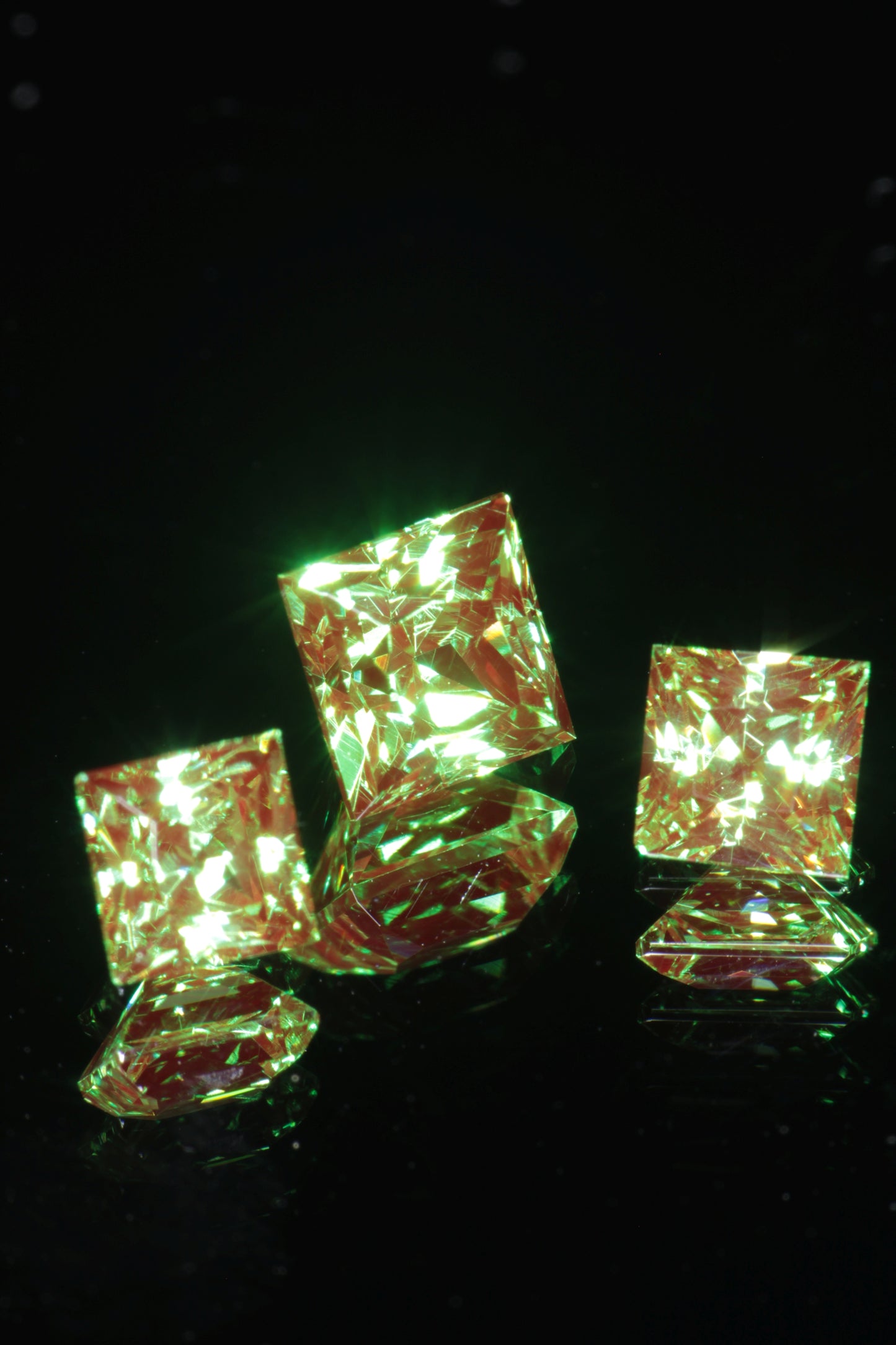 Space Laser Garnet Loose Gems, Fancy Cut Mars Rover Crystal