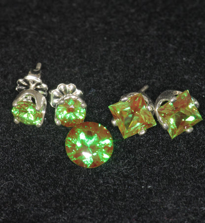Christmas Garnet Jewelry, Earrings Pendants and Rings