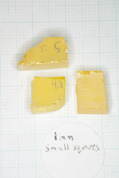 Orange Lithium Tantalate Facet Rough, Lab Created Gem of Science