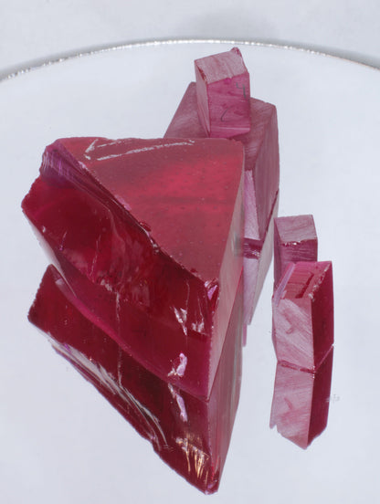 Laser Ruby Facet Rough Lab Created Crystals