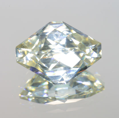 Near-Colorless Moissanite, Light Gold Moissanite Gems