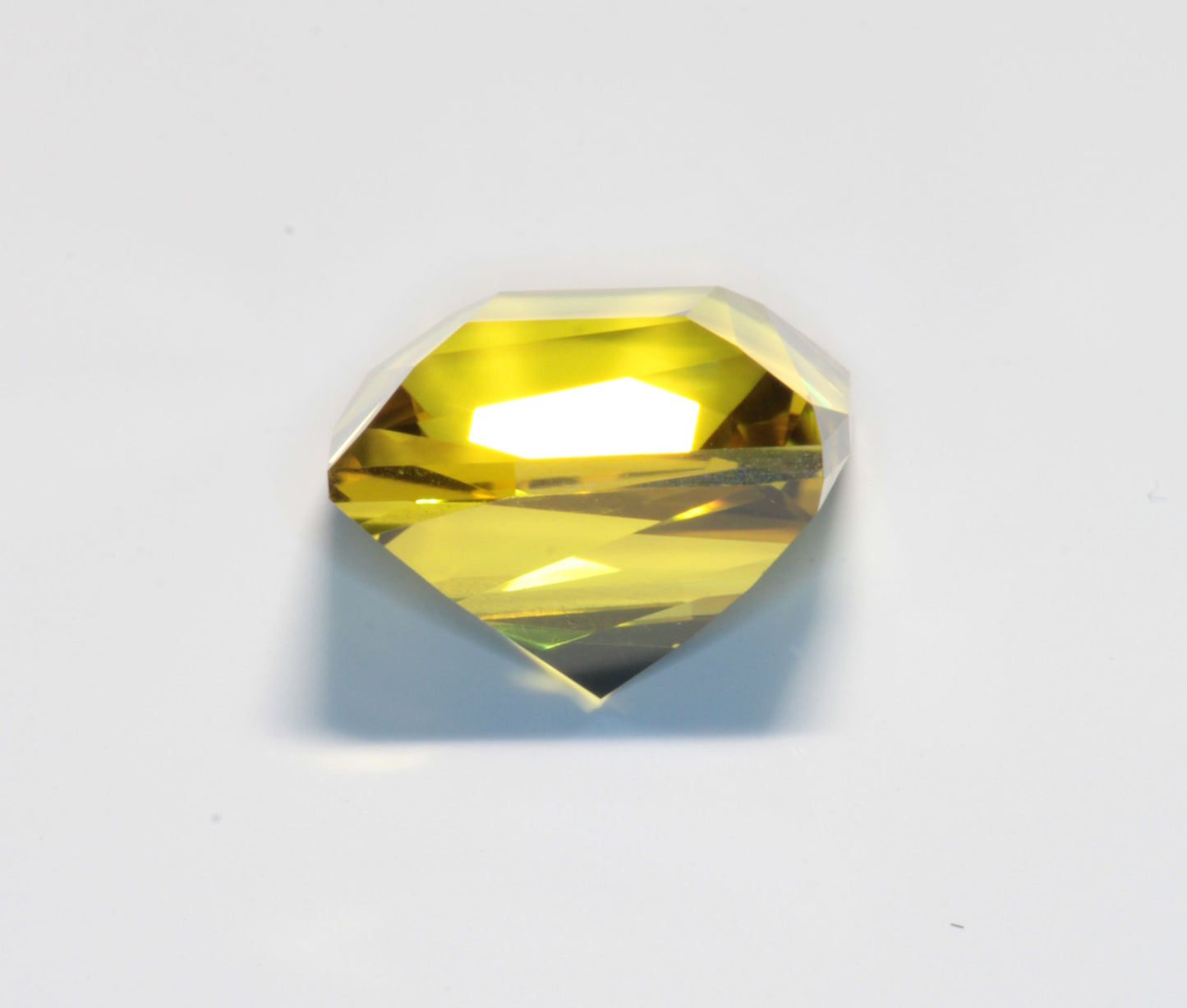 Faceted Golden Yellow "Nobalt" Sapphire "Arya's Folly", Czochralski Grown Labmade Crystal