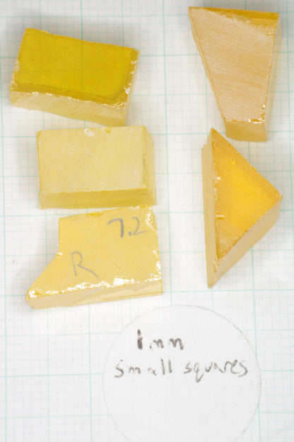 Orange Lithium Tantalate Facet Rough, Lab Created Gem of Science