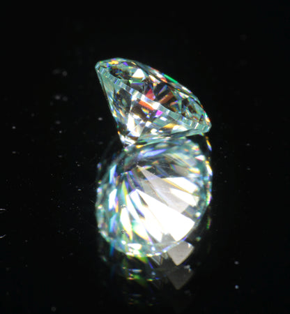 Near-Colorless Moissanite, Light Gold Moissanite Gems