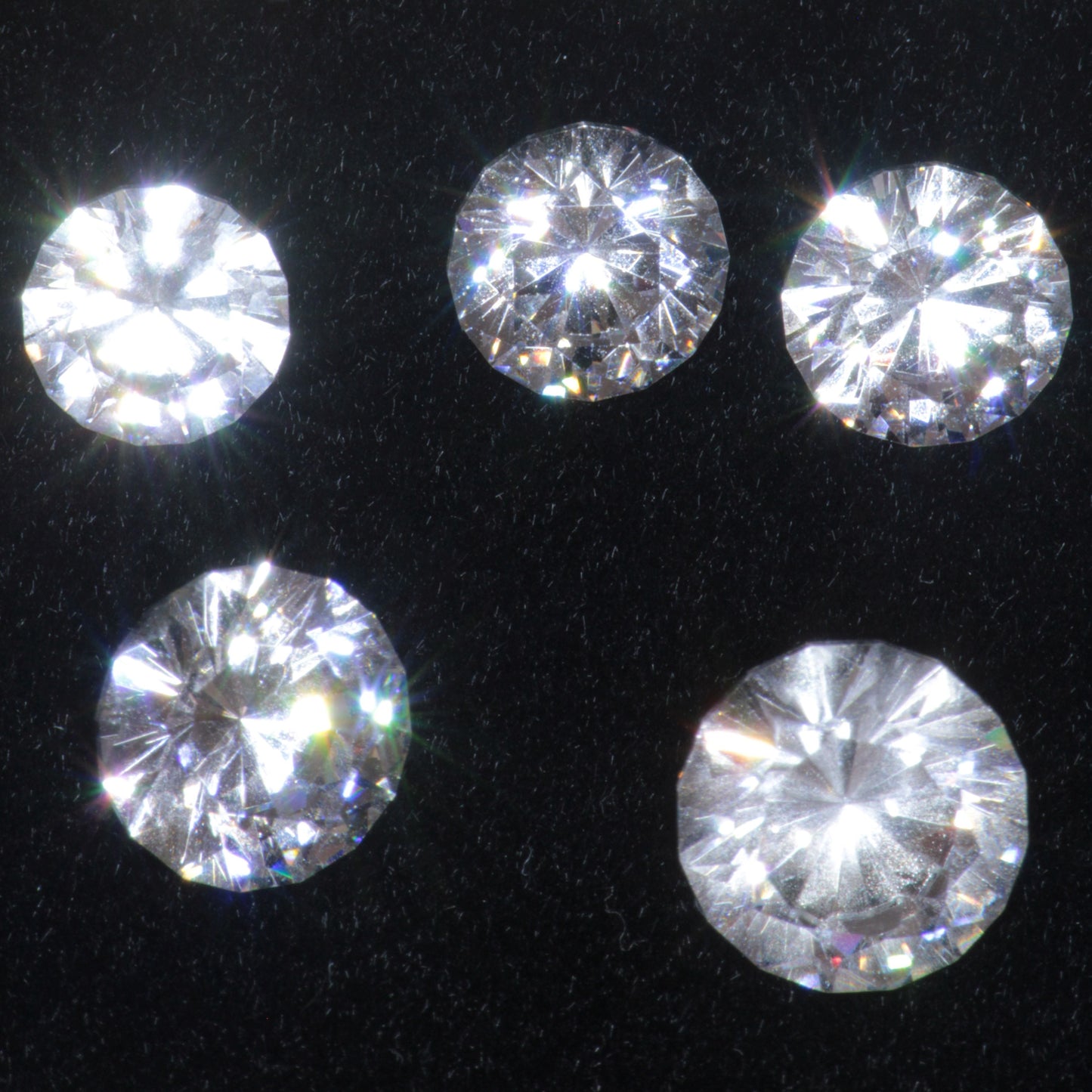 GGG Lab Garnets, White Loose Faceted Gemstones Magnetic