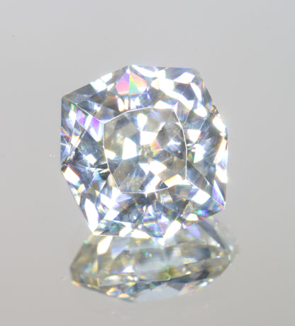 Near-Colorless Moissanite, Light Gold Moissanite Gems