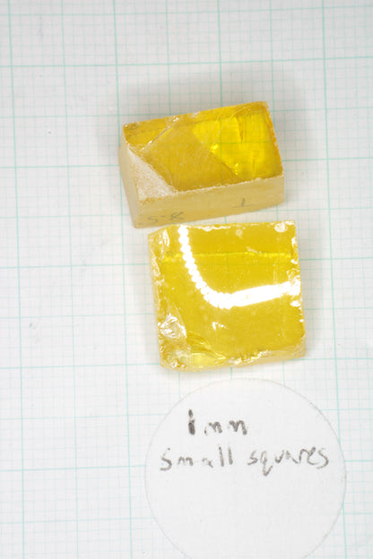 Orange Lithium Tantalate Facet Rough, Lab Created Gem of Science