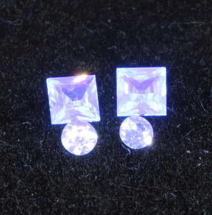 LYSO Faceted Loose Gems Blue Fluorescent Scintillator