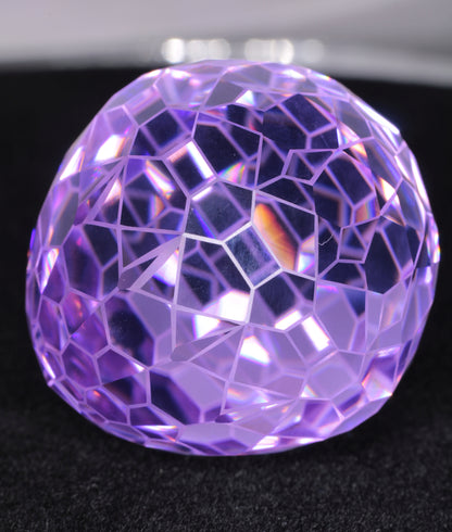 Gemstone Eggs, Faceted Garnet Sapphire Perovskite Lab Crystals