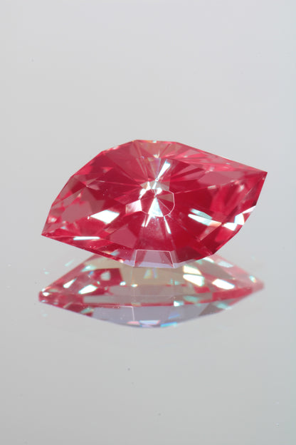 Laser Alexandrite Faceted Stones Lab Created, Red Glow Alexandrite