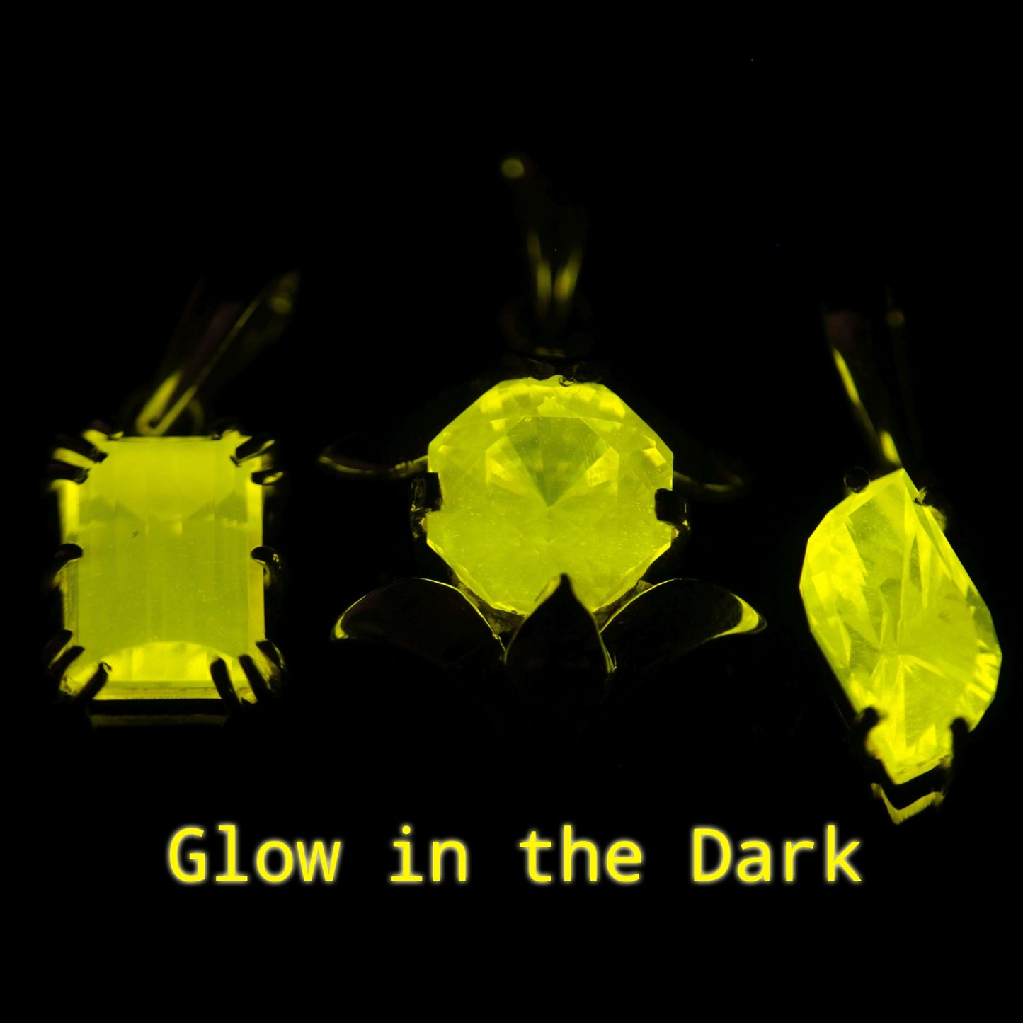 Glow in the Dark GAGG Jewelry (High Glow GAGG Lumogarnet)