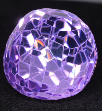 Gemstone Eggs, Faceted Garnet Sapphire Perovskite Lab Crystals