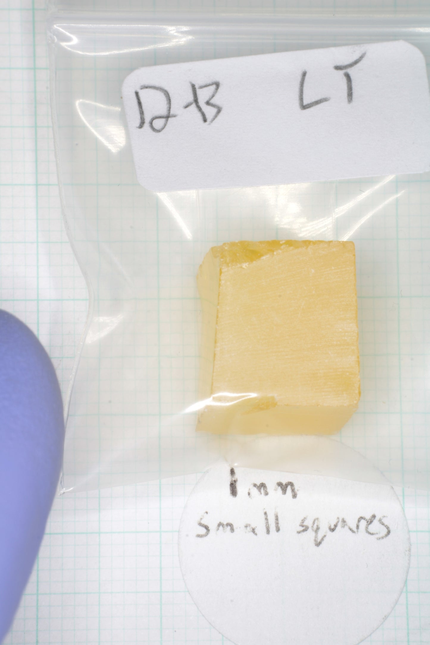 Orange Lithium Tantalate Facet Rough, Lab Created Gem of Science