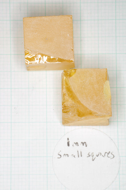 Orange Lithium Tantalate Facet Rough, Lab Created Gem of Science