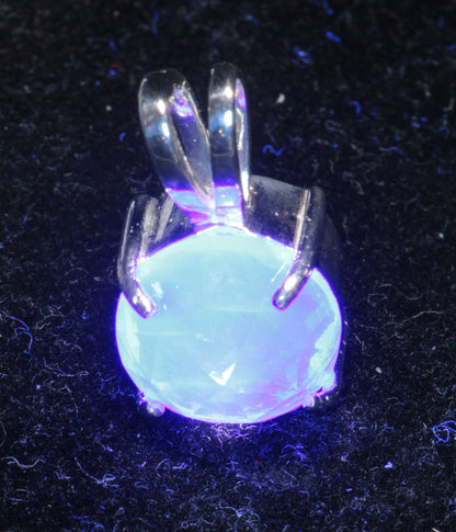 Lab Blue Glow Fluorite Pendants in Sterling Silver