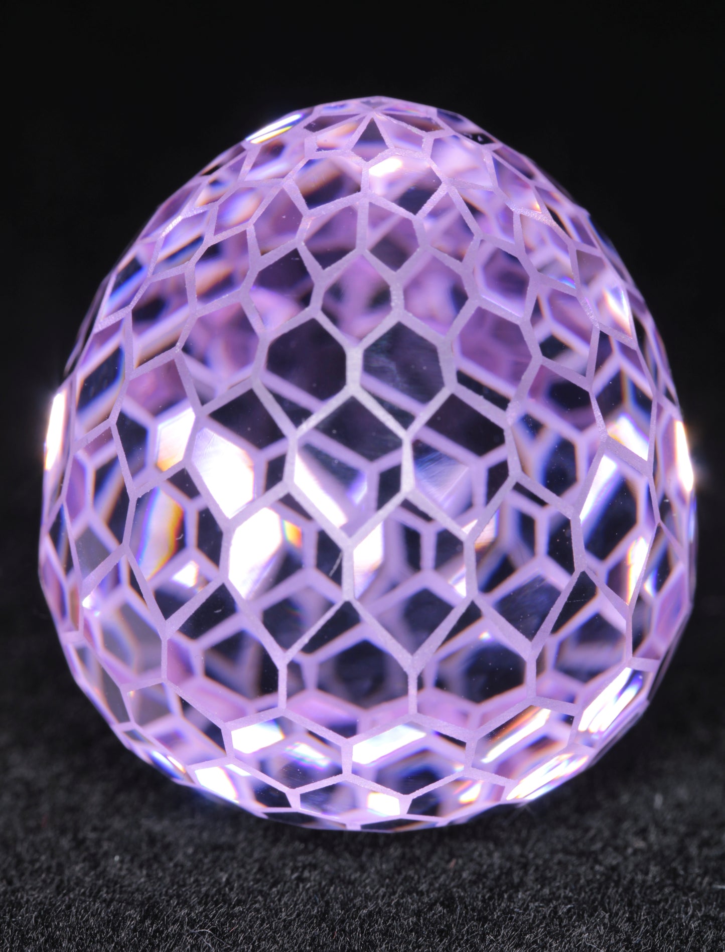 Gemstone Eggs, Faceted Garnet Sapphire Perovskite Lab Crystals