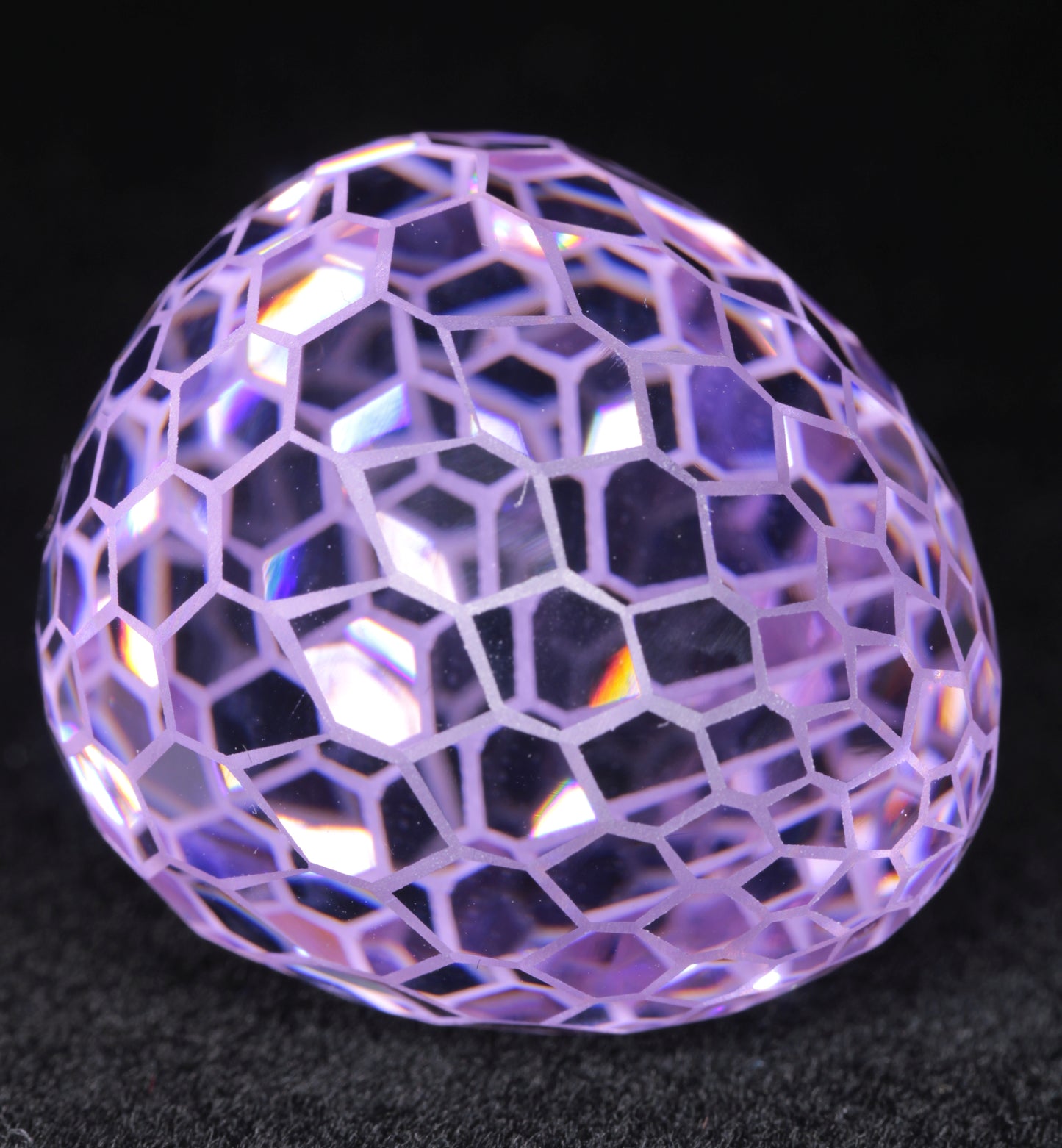 Gemstone Eggs, Faceted Garnet Sapphire Perovskite Lab Crystals