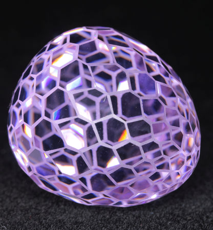 Gemstone Eggs, Faceted Garnet Sapphire Perovskite Lab Crystals