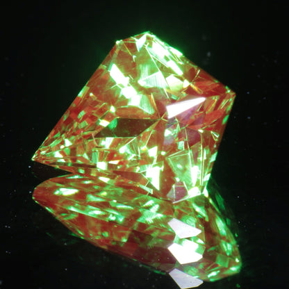 Space Laser Garnet Loose Gems, Fancy Cut Mars Rover Crystal